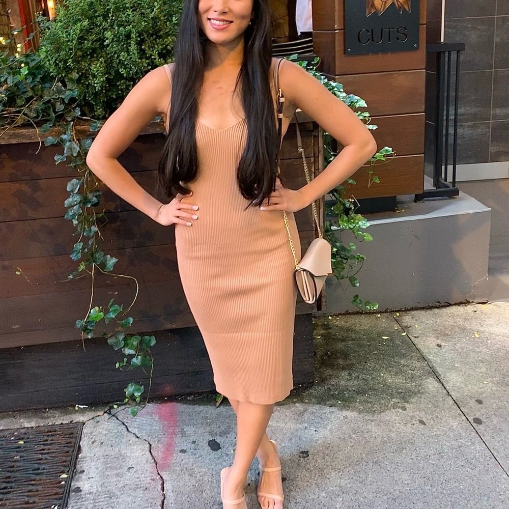 NWT Ribbed Midi Dress